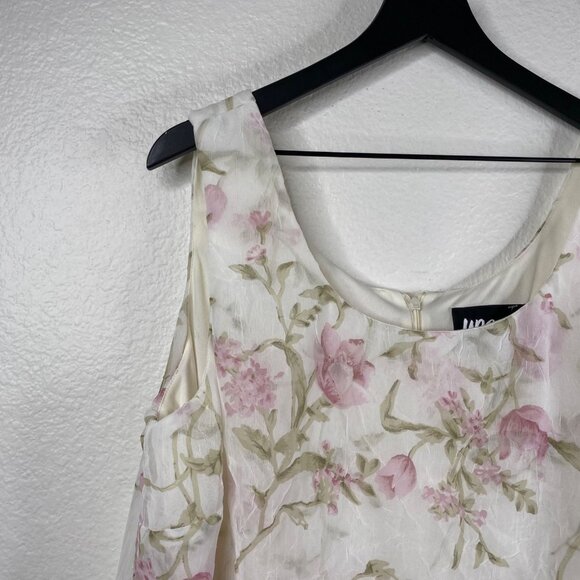 Ursula of Switzerland Dress White 18W Sleeveless Maxi Flora Romantic MOTB Whimsy - Picture 6 of 14